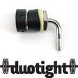 Black stainless steel short shank, duotight compatible