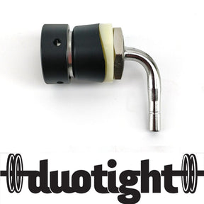 Black stainless steel short shank, duotight compatible