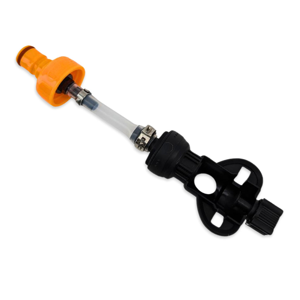 Bladder connector to yellow ball lock post
