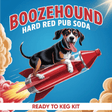 Boozehound Hard Red Pub Soda creaming soda ready-to-keg kit