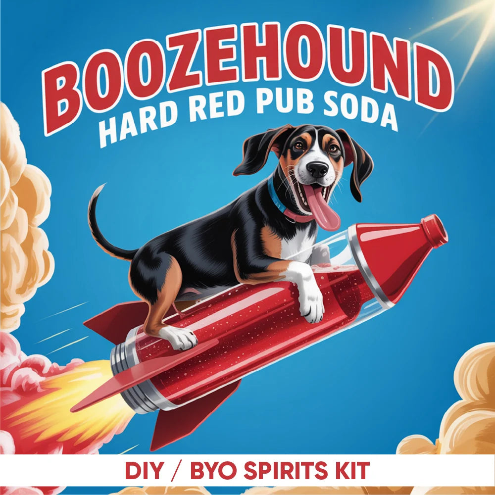 Boozehound hard red pub soda keg kit