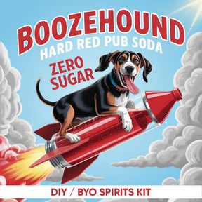 Boozehound hard red pub soda zero sugar keg kit