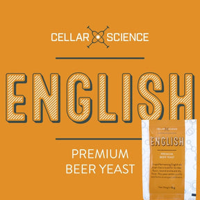 Box of 20 CellarScience English Ale Yeast 12g sachets