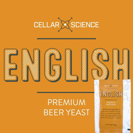 Box of 20 CellarScience English Ale Yeast 12g sachets
