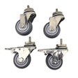 BrewBuilt X Series 3 Inch SS TPR Caster Wheel Set
