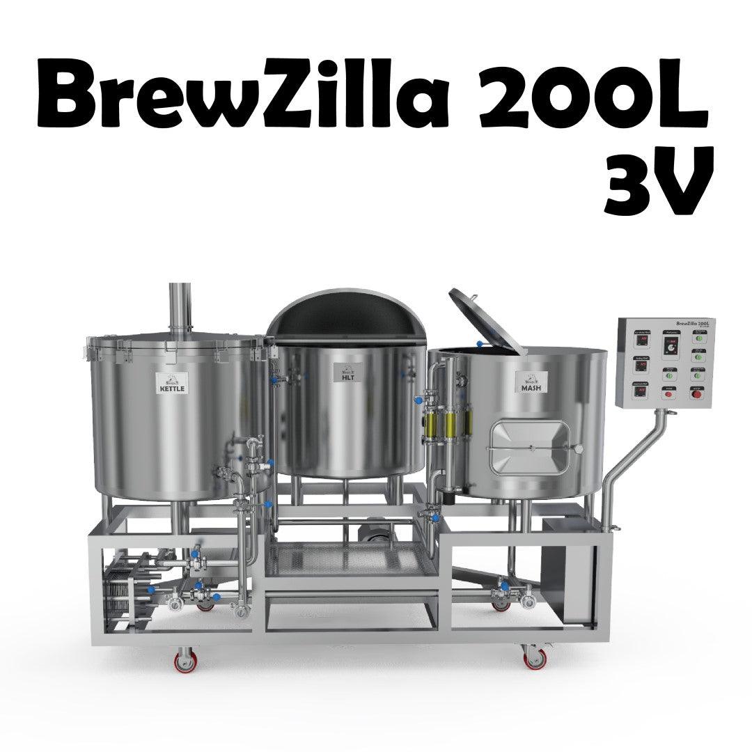BrewZilla 200L three vessel micro-brewery