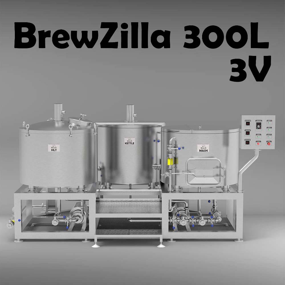 BrewZilla 300L 3 vessel microbrewery