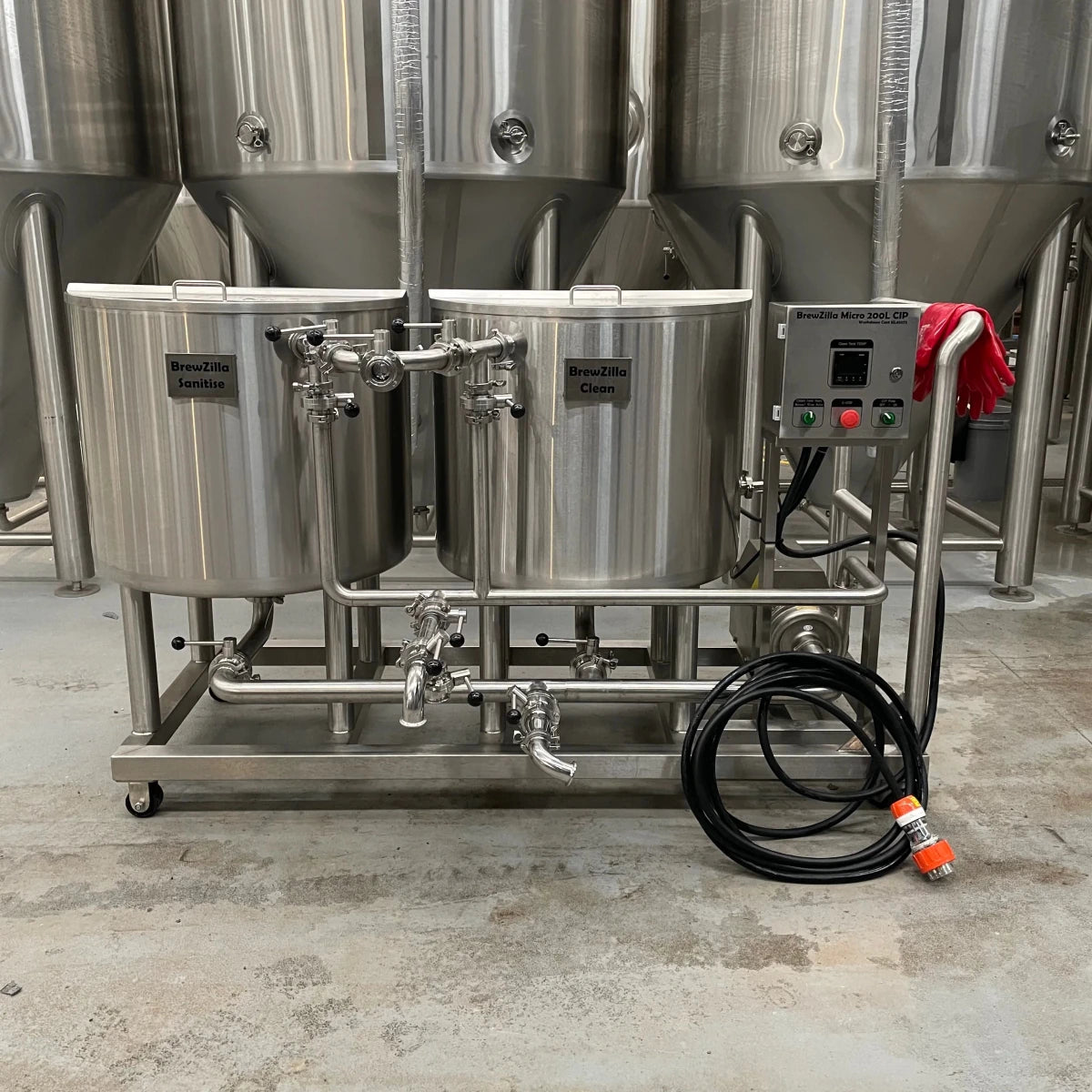 BrewZilla Micro 200L Clean in Place CIP Cart