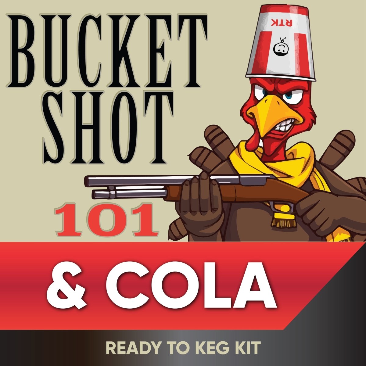 Bucket Shot Kentucky Bourbon and Cola ready-to-keg kit