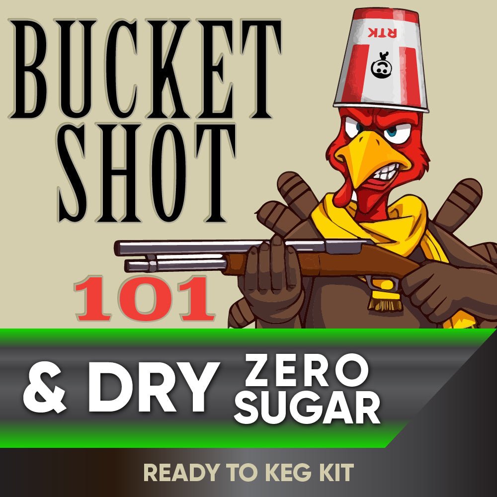Bucket Shot Kentucky Bourbon and Dry Zero Sugar Ready to Keg Kit