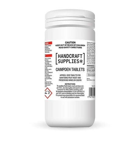 Campden tablets 440g pack, approximately 1000 tablets