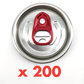 Sleeve of silver full aperture B64 can lids