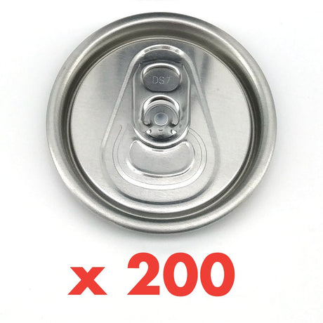 Sleeve of silver B64 aluminium can lids