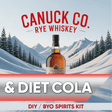 Canuck Co. Rye Whiskey and Diet Cola DIY BYO spirits keg kit