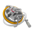 Carbonation keg lid with 0.5 micron diffusion stone
