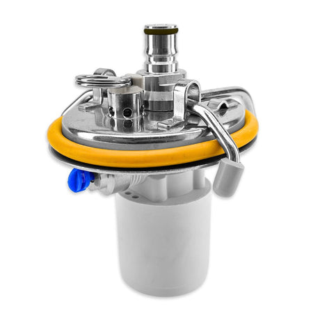 Carbonator reactor lid for continuous soda water carbonation