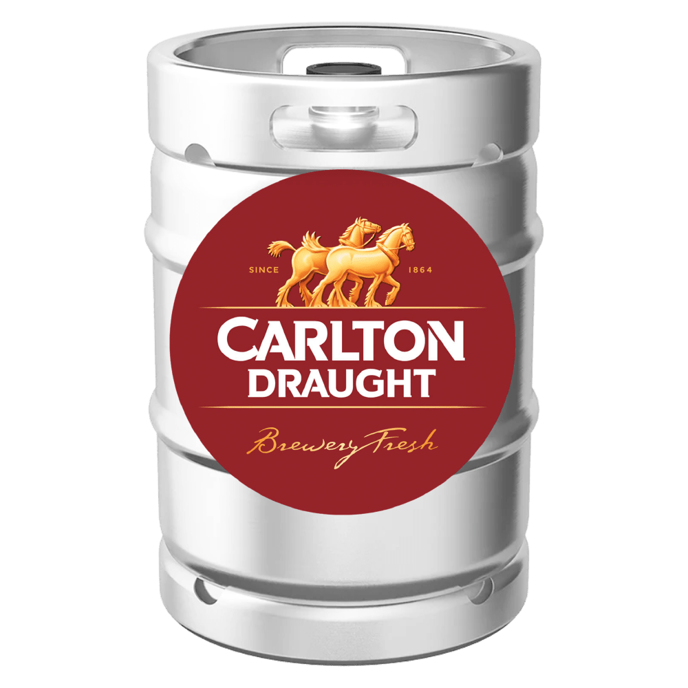 Carlton Draught 50L stainless steel keg