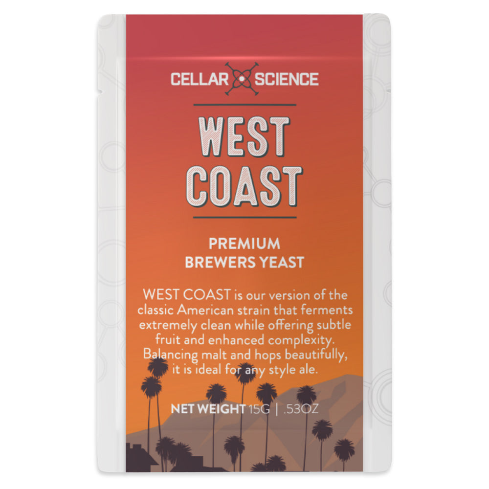 CellarScience WEST COAST ale yeast 15g pack