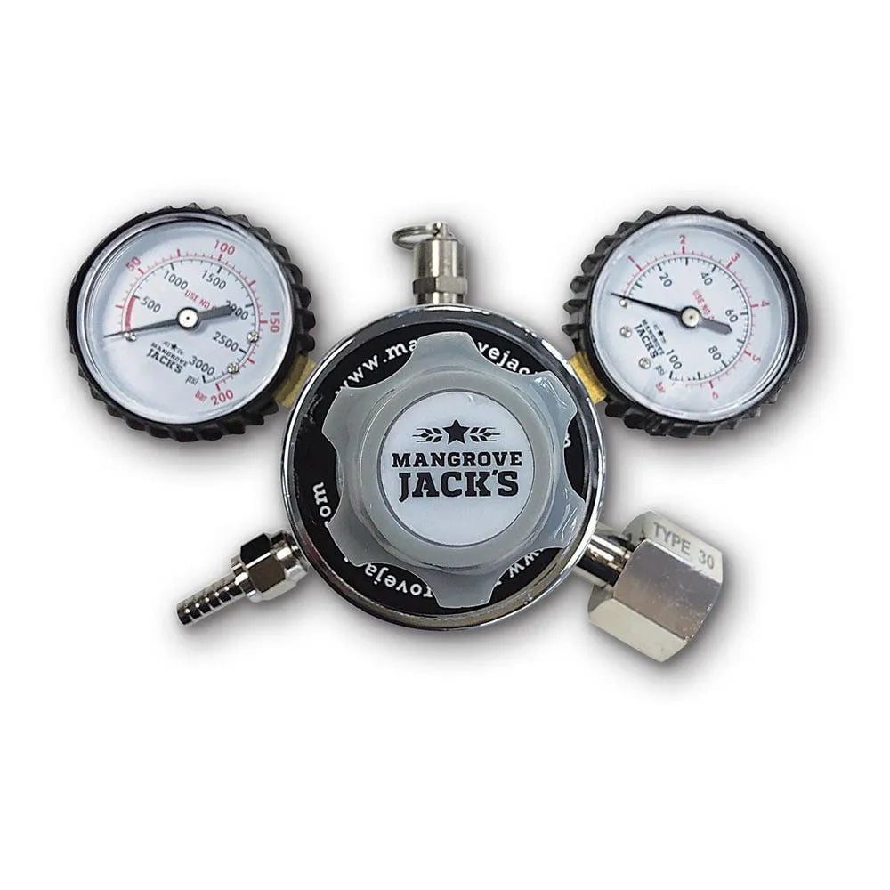 CO2 Gas Regulator MK4 Dual Gauge Multi Gas - Type 30 - Distillery King Australia