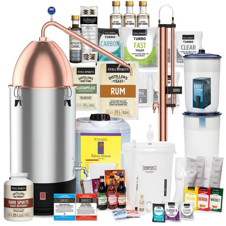 CRAFT STARTER PLUS KIT with T500 Copper Condenser & Create+ Alembic Dome & Condenser Home Distillery Kit - Distillery King Australia