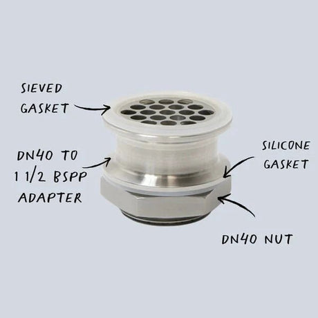 Create+ Threaded Adapter Set & 2" Tri Clover for T500 and Alembic Condensers - Distillery King Australia