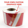 Roll of custom printed labels 19cm x 8.5cm