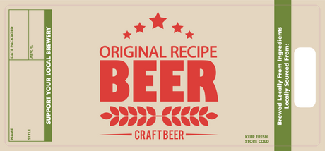 Custom Digital Colour Printed Labels 1000pcs/Roll - 19cm x 8.5cm (suits bottles or 330ml cans) - Distillery King Australia