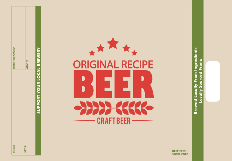 Custom Digital Colour Printed Labels 1000pcs/Roll - 20cm x 13.7cm (suits bottles or 500ml cans) - Distillery King Australia