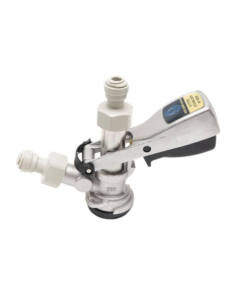 D-Type Keg Coupler with Push-In Fittings