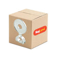 Carton of 192 chrome plastic decal holders, 73mm diameter