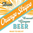 Orange Stripe Brewed Ginger Beer Diet Jamaican ready to keg kit