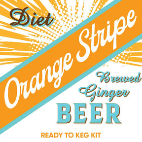 Orange Stripe Brewed Ginger Beer Diet Jamaican ready to keg kit