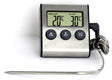 Digital oven thermometer with probe and alarm