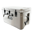 Double flow jockey box with aluminium cold plate