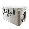 Double flow jockey box with aluminium cold plate