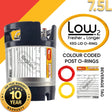 Double Stacker 7.5L ball lock keg with rubber base and handle