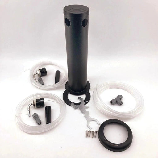 Double Tap Black Phantom Font Kit with duotight Short Shank and Black handle (Without Tap) - Distillery King Australia