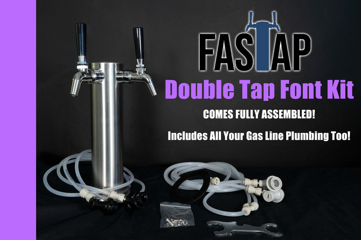 FasTap preassembled 2 tap beer tower kit