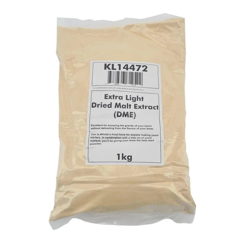 Dried Malt Extract (DME) Extra Light - 1kg Bag - Distillery King Australia