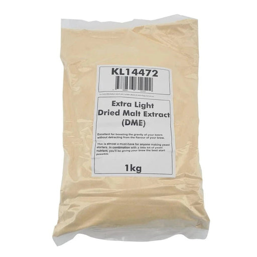 Dried Malt Extract (DME) Extra Light - 1kg Bag - Distillery King Australia