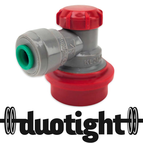 duotight 6.35mm ball lock disconnect grey red gas