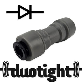 duotight - 8mm (5/16”) Female x 8mm (5/16”) Female One Way Check Valve (Gas) - Distillery King Australia