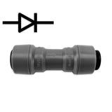 duotight - 8mm (5/16”) Female x 8mm (5/16”) Female One Way Check Valve (Gas) - Distillery King Australia