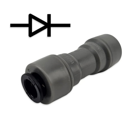 duotight - 8mm (5/16”) Female x 8mm (5/16”) Female One Way Check Valve (Gas) - Distillery King Australia
