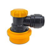 duotight 8mm (5/16) x Ball Lock Disconnect - (Black + Yellow Liquid) - Distillery King Australia