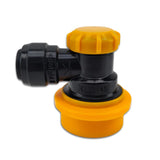duotight 8mm (5/16) x Ball Lock Disconnect - (Black + Yellow Liquid) - Distillery King Australia
