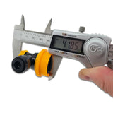 duotight 8mm (5/16) x Ball Lock Disconnect - (Black + Yellow Liquid) - Distillery King Australia