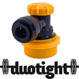 duotight 8mm (5/16) x Ball Lock Disconnect - (Black + Yellow Liquid) - Distillery King Australia