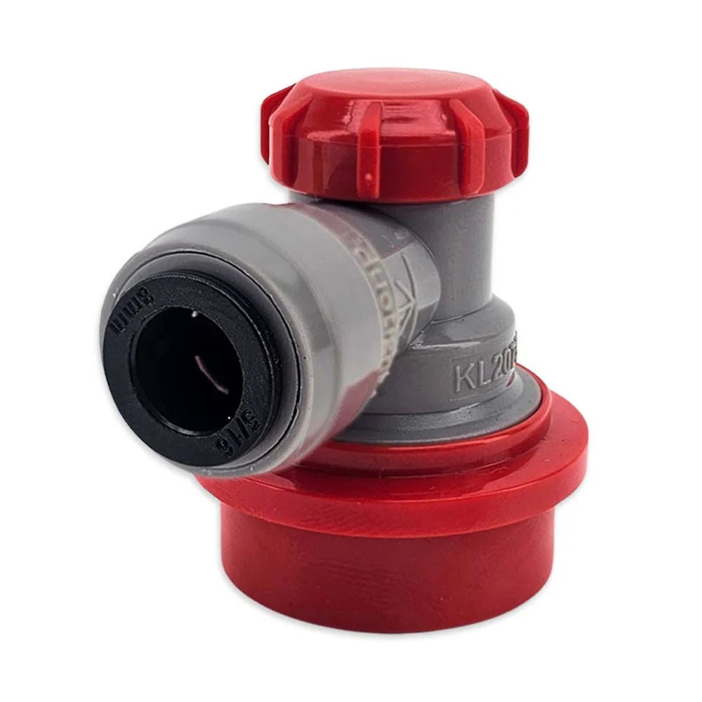 duotight 8mm (5/16) x Ball Lock Disconnect - (Grey + Red Gas) - Distillery King Australia
