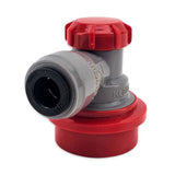 duotight 8mm (5/16) x Ball Lock Disconnect - (Grey + Red Gas) - Distillery King Australia